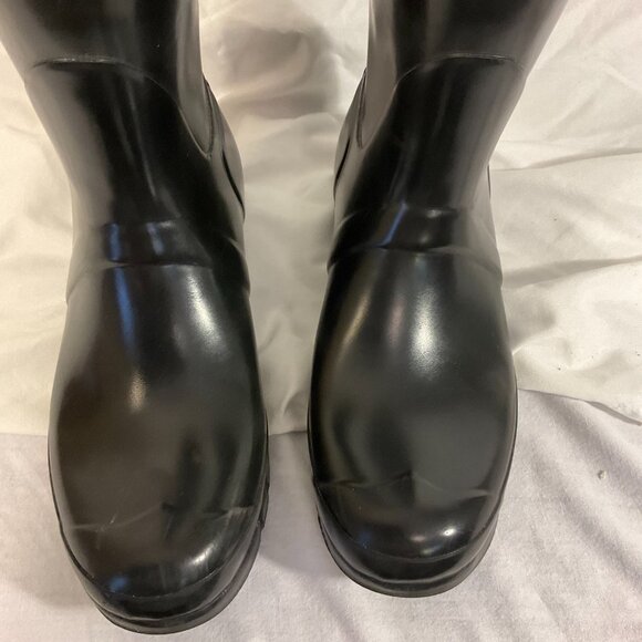 Hunter Original Tall Black Gloss Rain Boots, UNISEX, SIZES: 7M/8F - Picture 6 of 11
